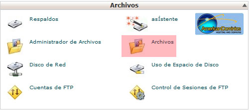 Otra version filemanager de Cpanel