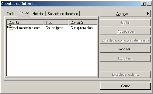Configuración Outlook