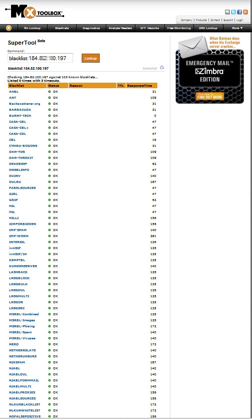 Lista Spam