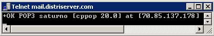 Prueba POP3 con Telnet
