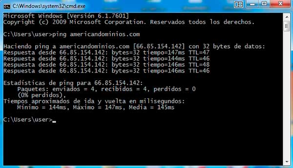 comando ping Comando ping