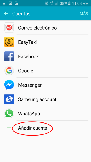 Añadir cuenta de correo Android Añadir cuenta de correo Android