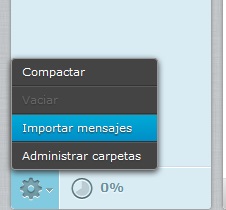importar mensajes en roundcube