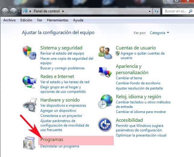 Instalar Telnet en windows7